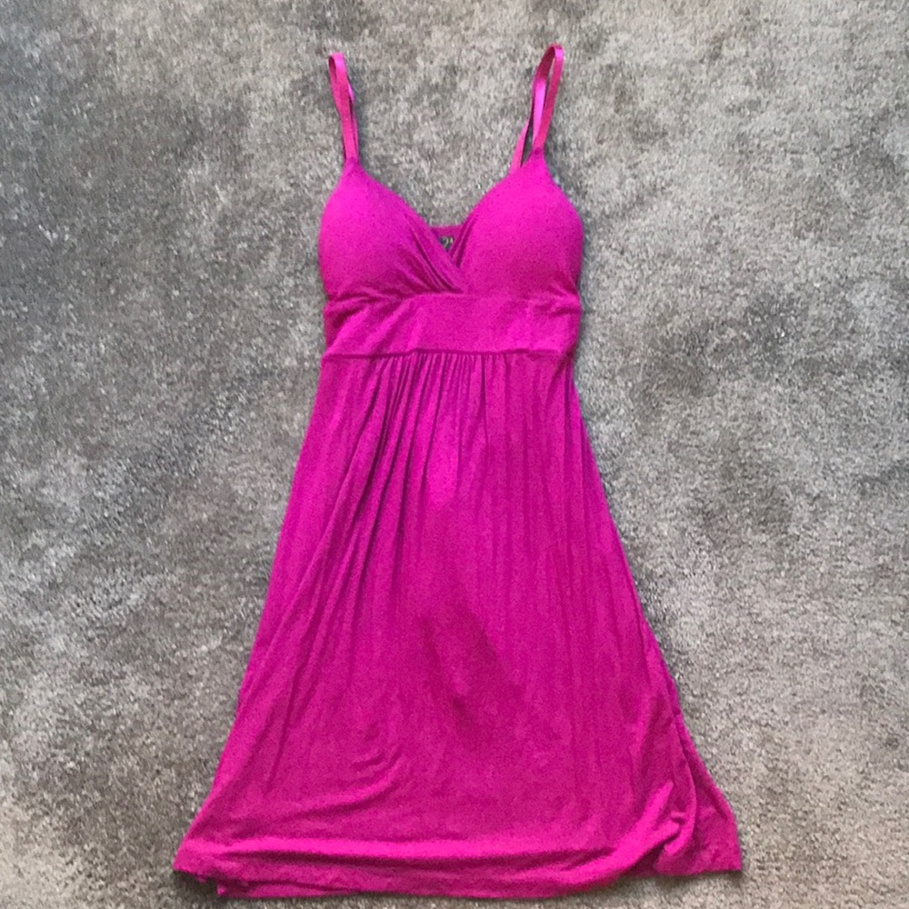 FOREVER21 Magenta Cotton Summer Dress